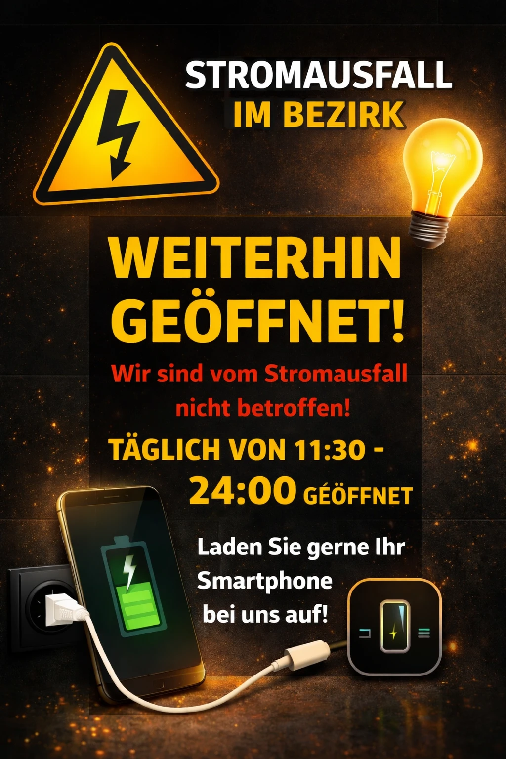 Stromausfall Popup