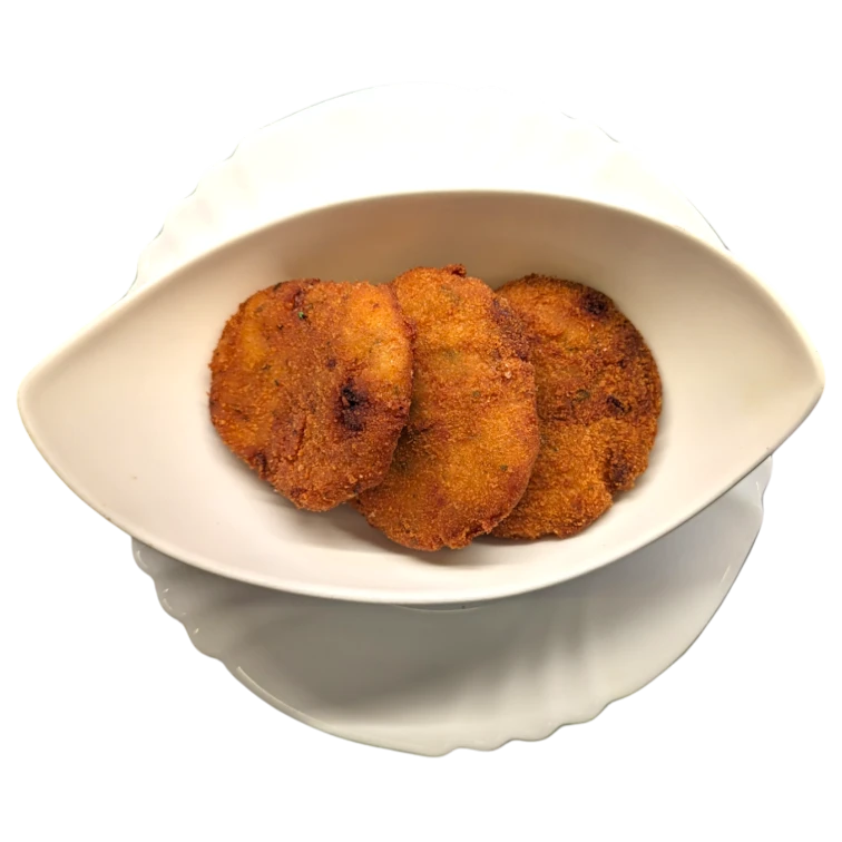 Hausgemachte Kartoffelspeck Taler